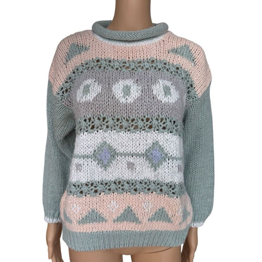 Cristina vintage ramie blend sweater size M